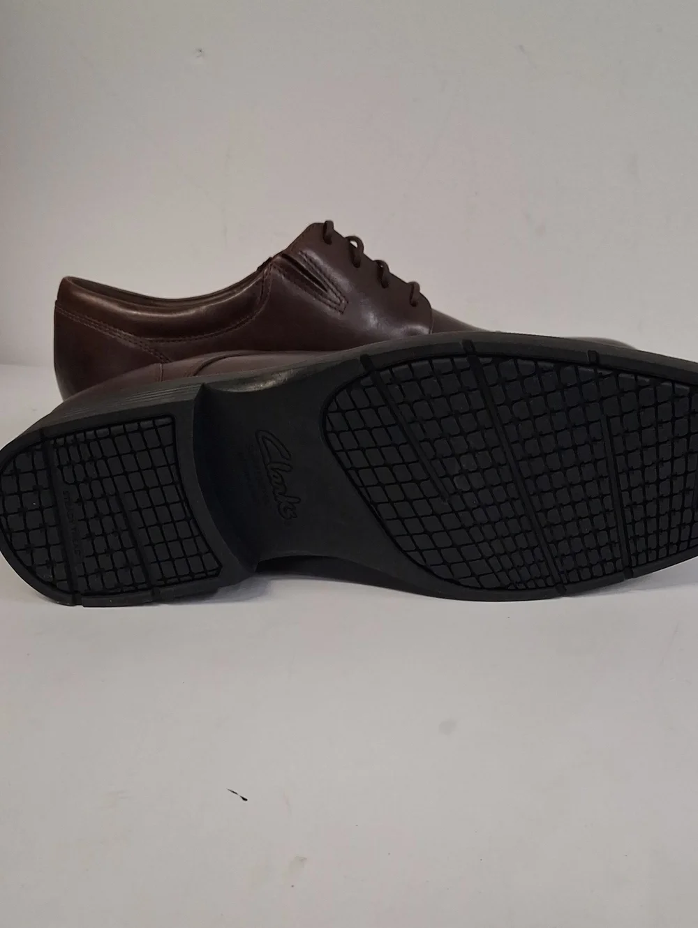 NWT Mens Clarks Steadwell Cap Mahogany Shoes